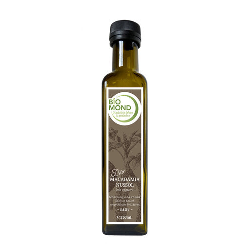 Bio Macadamianussöl 250 ml, kaltgepresst, nativ