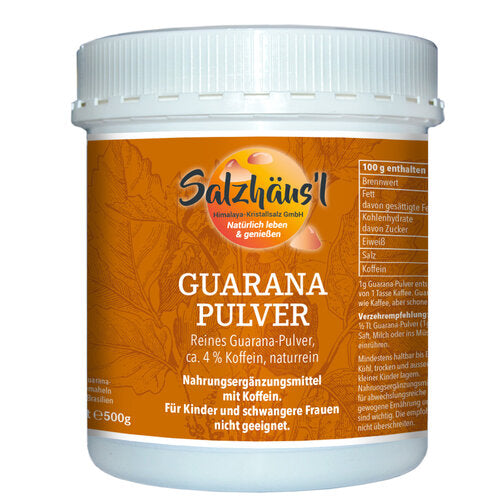 Guarana Pulver 500 g, naturrein, Apothekerqualität