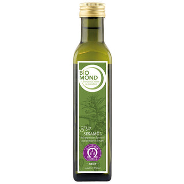 BIO Sesamöl 250 ml, aus schwarzem Sesam kaltgepresst