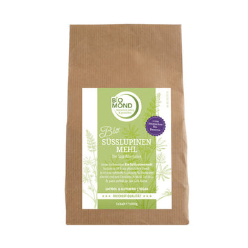 BIO Süßlupinenmehl 1000 g, pflanzliches Eiweiß, Rohkost