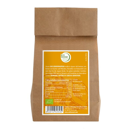 BIO Kokosraspeln 500 g, medium, nicht geröstet