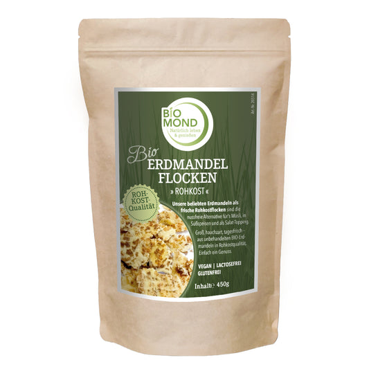 Bio Erdmandeln 450 g, Rohkost-Flocken