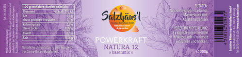 Powerkraft 12, 300 g, mit Natrium, Basen-Mix Basenpulver Citrat