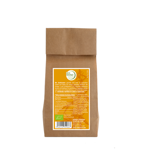 Bio Hanfsamen geschält 300 g, frisch, glutenfrei, vegan