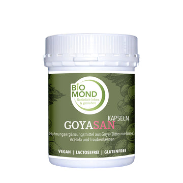 Bio GOYASAN Bittermelone Kapseln 240 Stück+ Acerola + Traubenkerne (OPC)