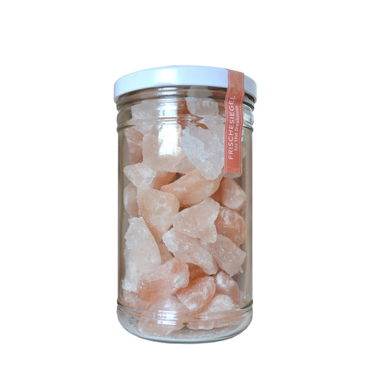 Kristallsalz 1 kg, Brocken für die Sole, im Glas