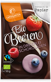 Bio Beeren in dreierlei Schokoladen, 50 g