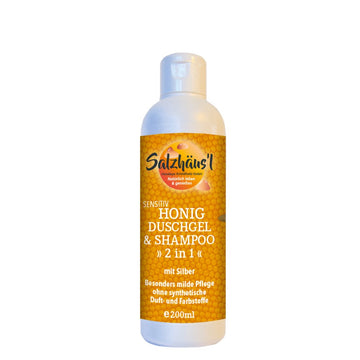 Honig Duschgel & Shampoo 200 ml, mit Silber, Naturkosmetik